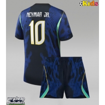 Brazil Neymar Jr #10 Replica Away Minikit World Cup 2026 Short Sleeve (+ pants)